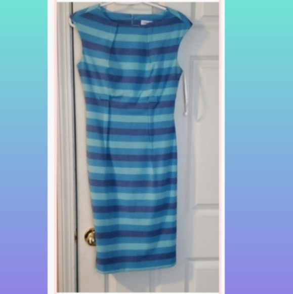 Calvin Klein Dresses & Skirts - 🎉🎉HP🎉🎉 Calvin Klein Sheath Striped Dress